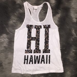PINK Victoria’s Secret Hawaii Tank Top Bli…